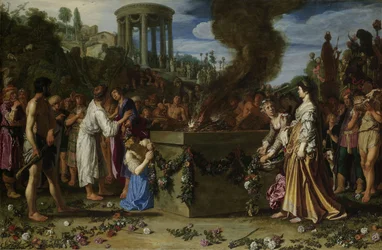 Orestes e Pylades disputando no altar, 1614